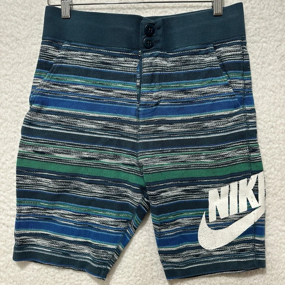 Nike F.C. 1994 Men's Stretch Striped Spellout‎ Logo Shorts Size Small
